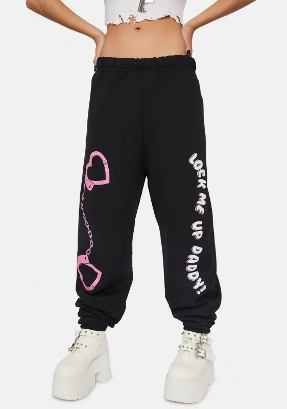 Lock Me Up Sweatpants sold by Dolls Kill