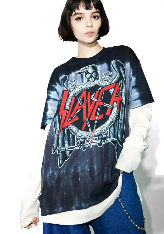 Slayer Eagle Tee sold by Dolls Kill
