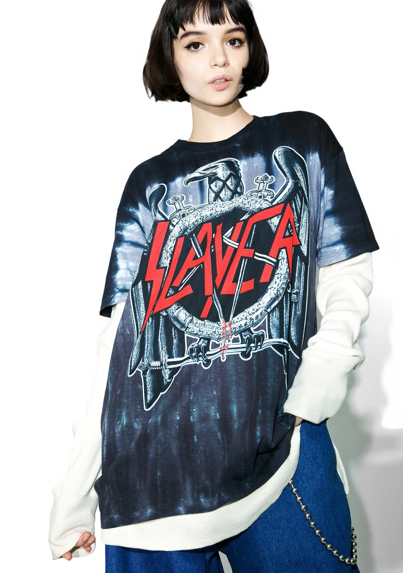 Slayer Eagle Tee sold by Dolls Kill