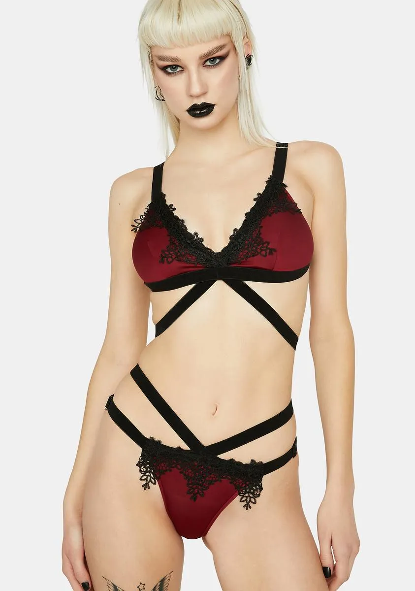 Lace Two Piece Bikini Set sold by Dolls Kill