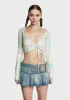 Floral Wrap Crop Top sold by Dolls Kill