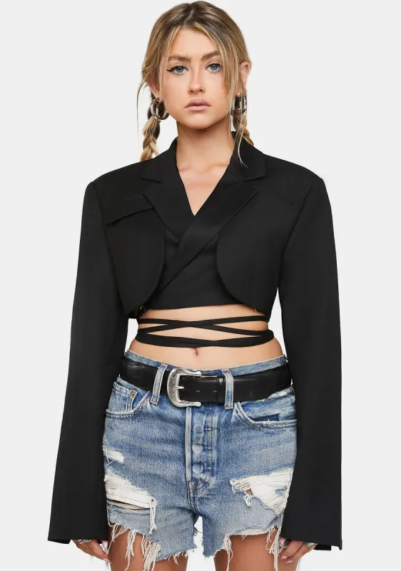Miami Vice Crop Jacket sold by Dolls Kill