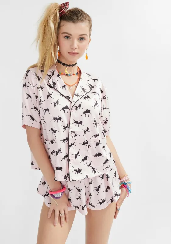 Buggin' Out Satin Sleep Set sold by Dolls Kill