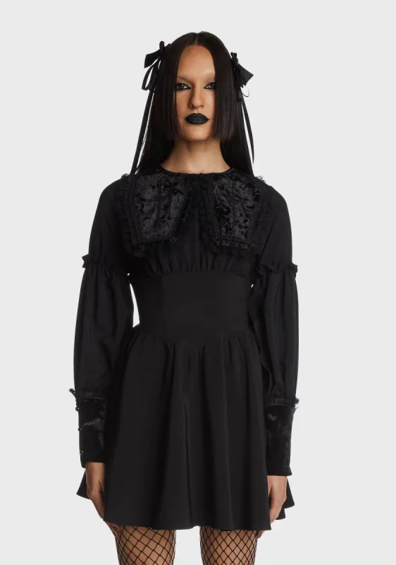 Coffin Collar Gothic Doll Dress sold by Dolls Kill
