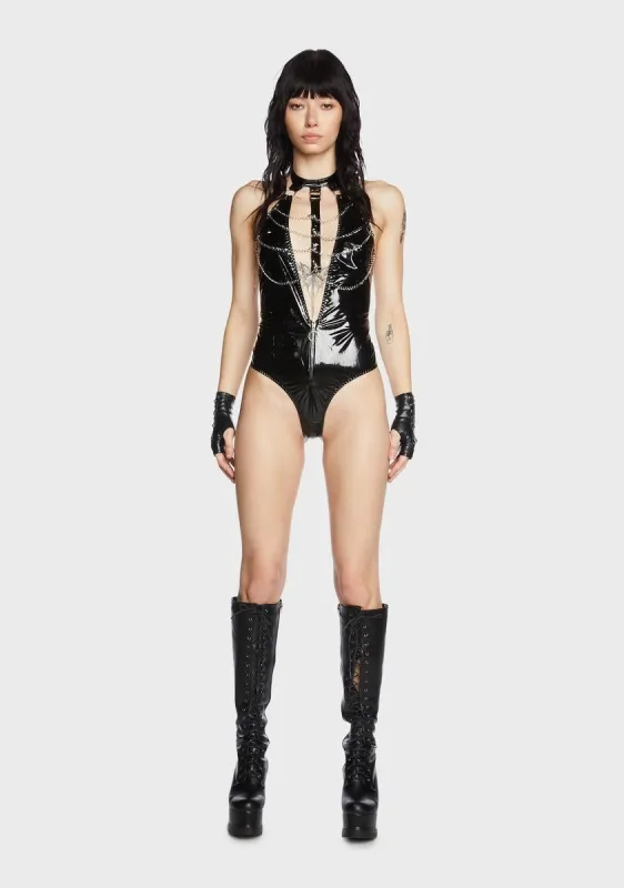 Tina Vinyl Bodysuit sold by Dolls Kill