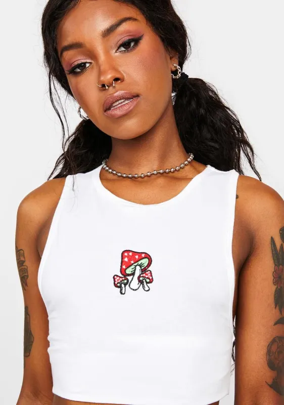 Mushroom Vasque Graphic Tank sold by Dolls Kill
