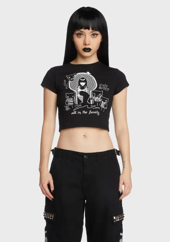 Kitten In The Family Baby Tee sold by Dolls Kill