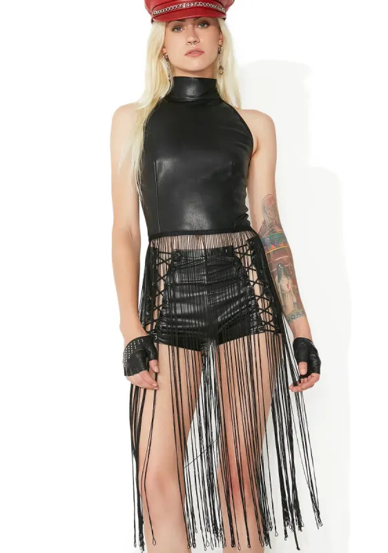 Shadow Villain Long Fringe Top sold by Dolls Kill