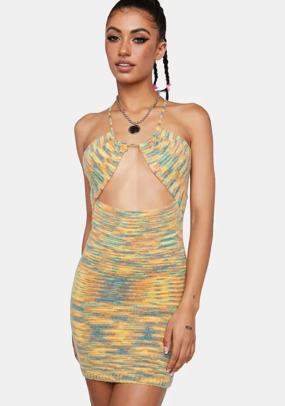 Mix Space Dye Anja Bodycon Dress sold by Dolls Kill
