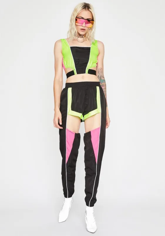 U Can't Keep Up Reflective Set sold by Dolls Kill