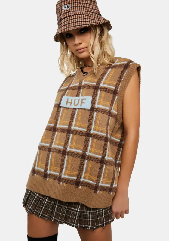 Logo Sweater Vest sold by Dolls Kill