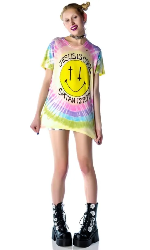Jesus is So Cool Tee sold by Dolls Kill