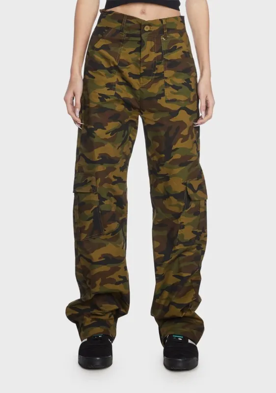 Baggy Camo Cargo Pants sold by Dolls Kill