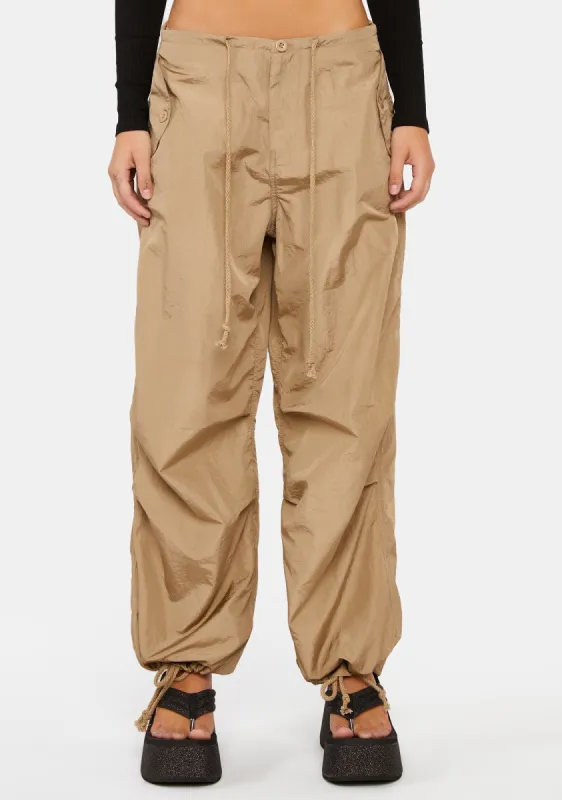 Rian Nylon Cargo Pants sold by Dolls Kill