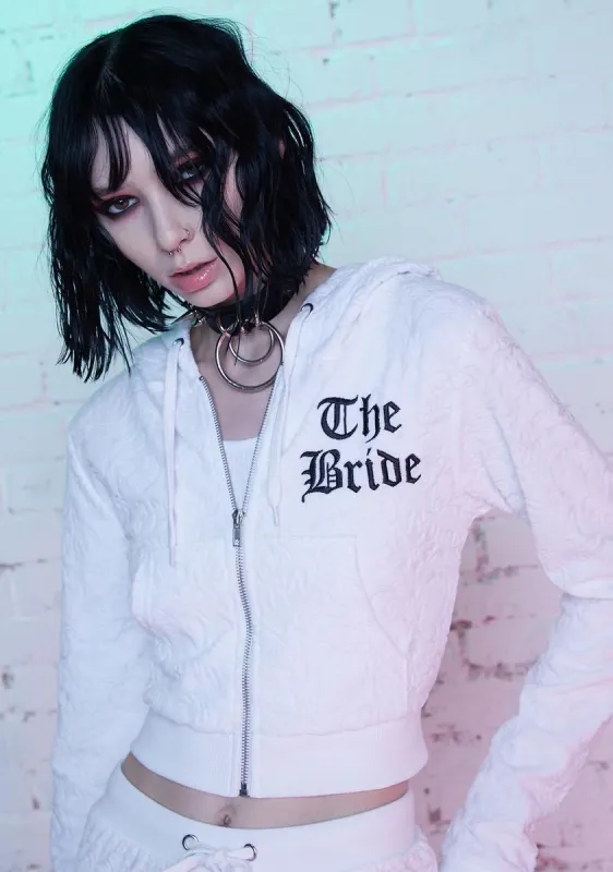Death Do Us Part Velour Jacket sold by Dolls Kill