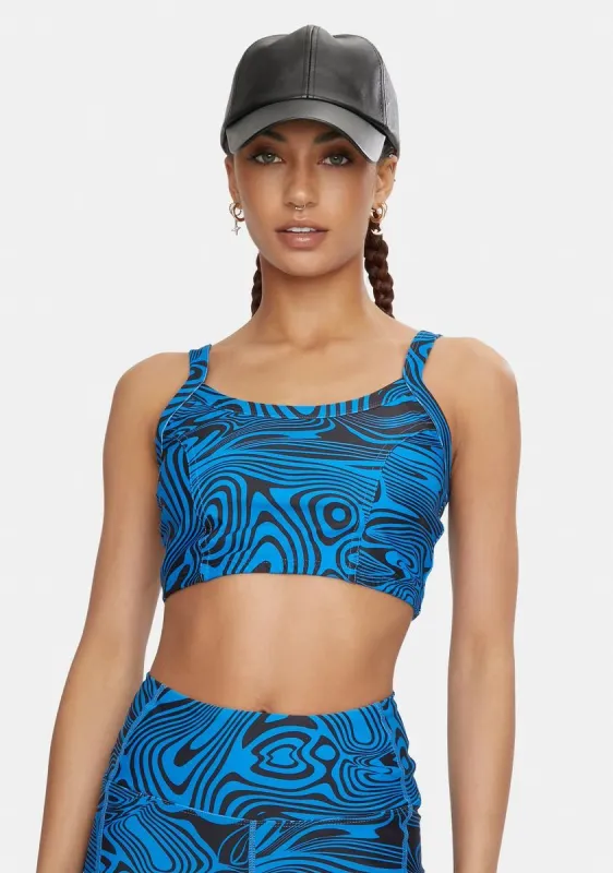 Psychedelic Sports Bra sold by Dolls Kill