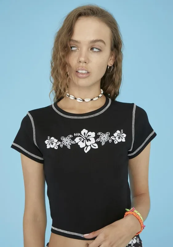Rip Tide Baby Tee sold by Dolls Kill