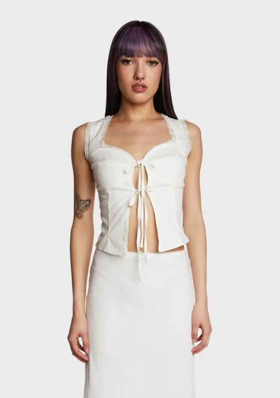 Make Believe Crop Top sold by Dolls Kill