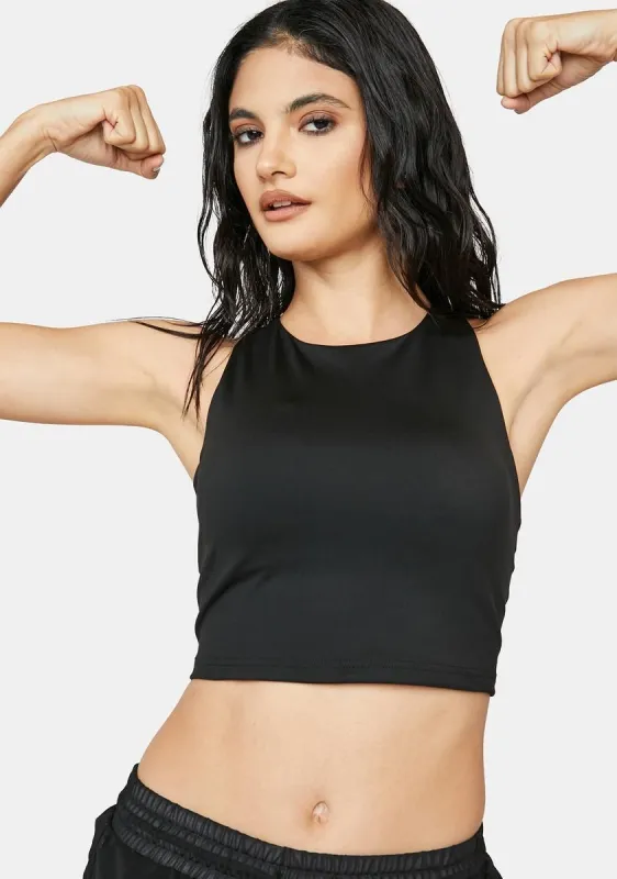 Alive And Kicking Lace-Up Bra Top sold by Dolls Kill