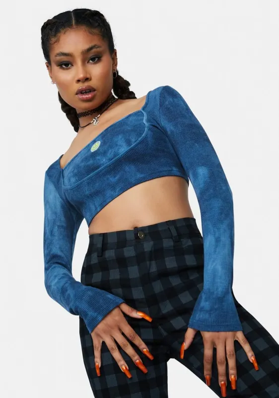 Smile Wave Crop Top sold by Dolls Kill