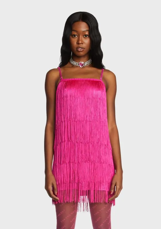 Strut On You Fringe Dress sold by Dolls Kill