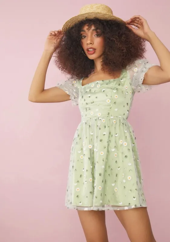 Come Away With Me Daisy Babydoll Dress sold by Dolls Kill