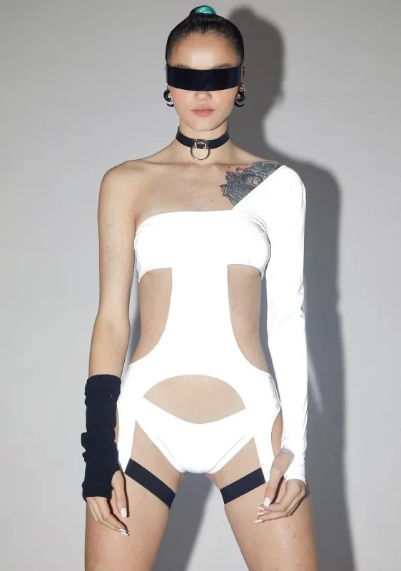 Digital Inferno Reflective Bodysuit sold by Dolls Kill