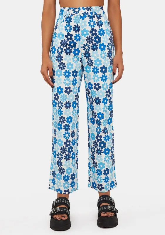 Eco Floral Cropped Jeans sold by Dolls Kill