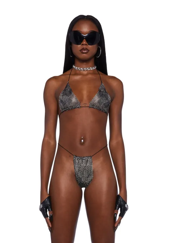 Dazzle Baby Lingerie Set- Black sold by Dolls Kill