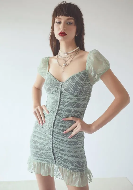 Come N Get It Plaid Overlay Mini Dress sold by Dolls Kill