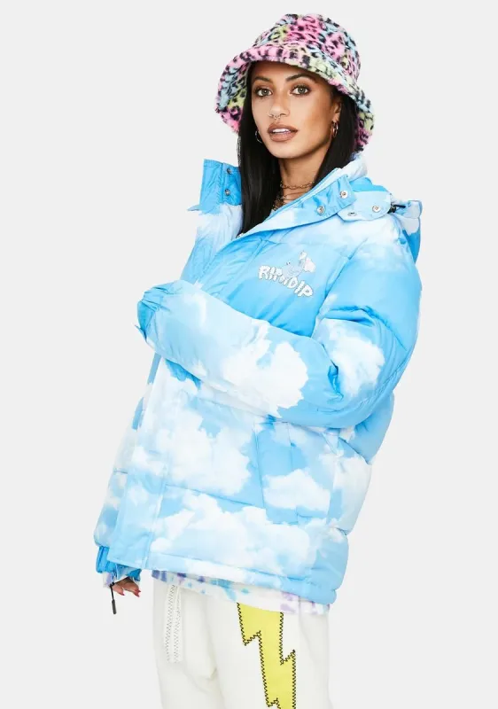 Heaven And Hell Puffer Jacket sold by Dolls Kill