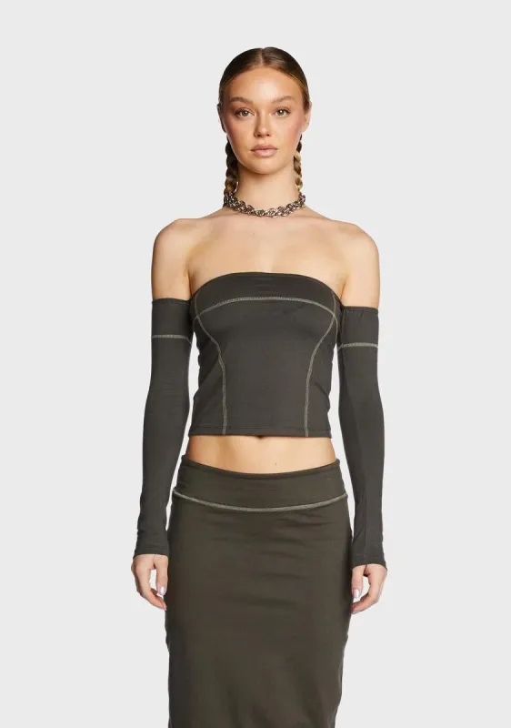 Lan Long Sleeve Top sold by Dolls Kill