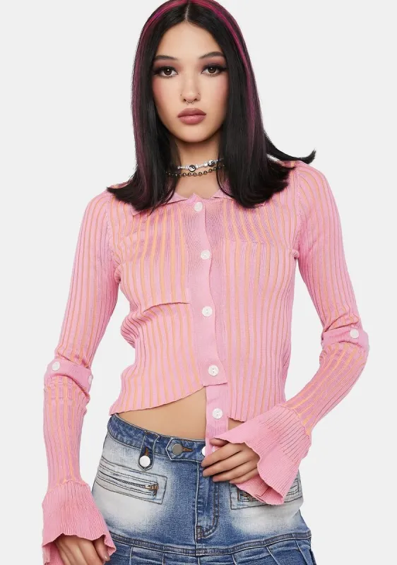 Optical Illusion Asymmetrical Top sold by Dolls Kill