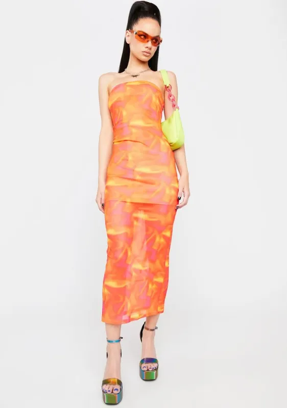 Summer Daze Midi Dress sold by Dolls Kill