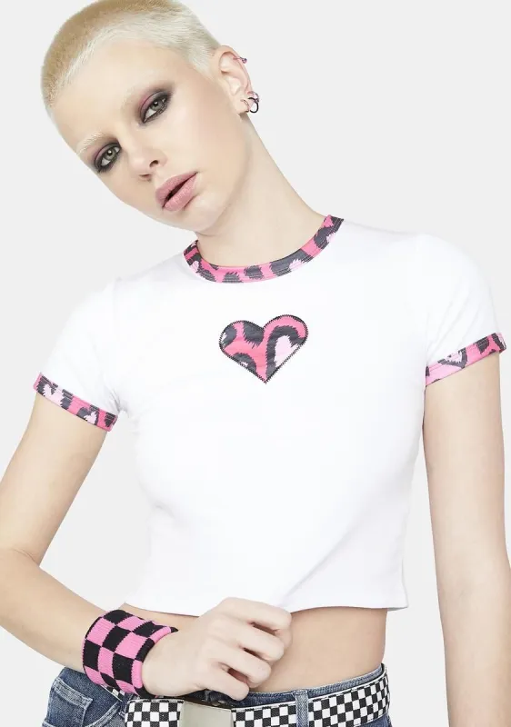 Hello Heartache Baby Tee sold by Dolls Kill