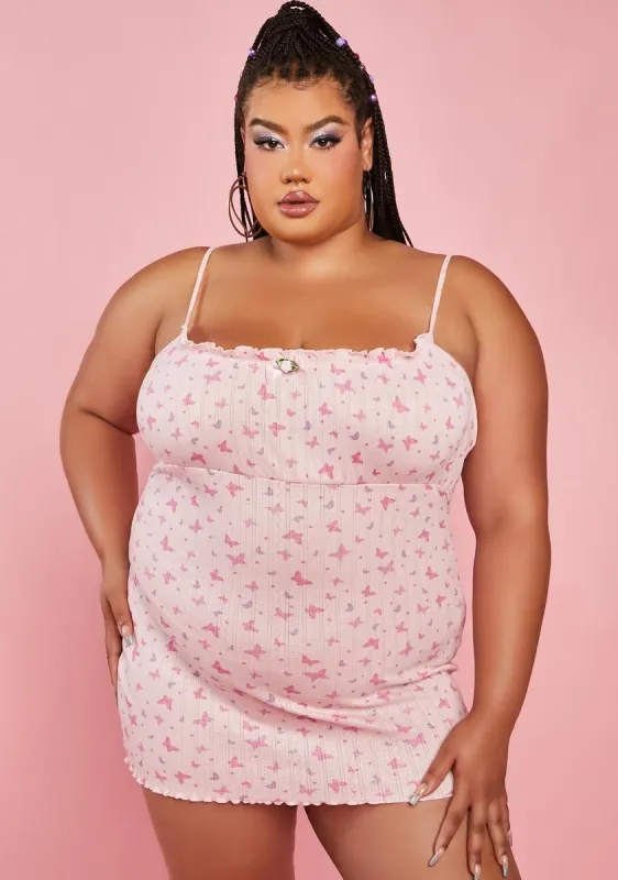 Plus She's A Legacy Pointelle Mini Dress sold by Dolls Kill