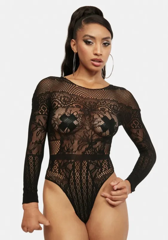 As We Know It Lace Bodysuit sold by Dolls Kill