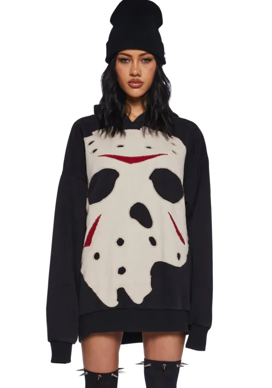 Vile Voorhees Oversized Hoodie sold by Dolls Kill