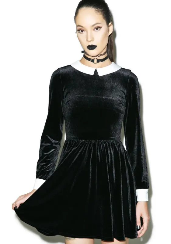 Holloway Velvet Dress sold by Dolls Kill