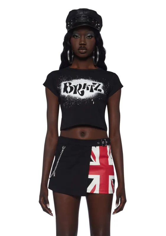 Only Girls Baby Tee- Black sold by Dolls Kill