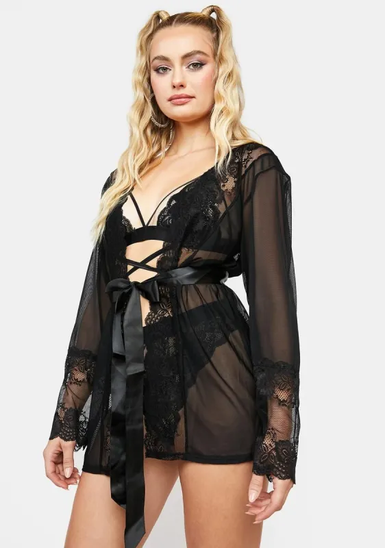 Insomnia Touch Me In The Morning Mesh Robe sold by Dolls Kill