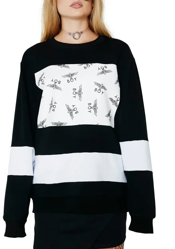 BOY Stripe Sweater sold by Dolls Kill