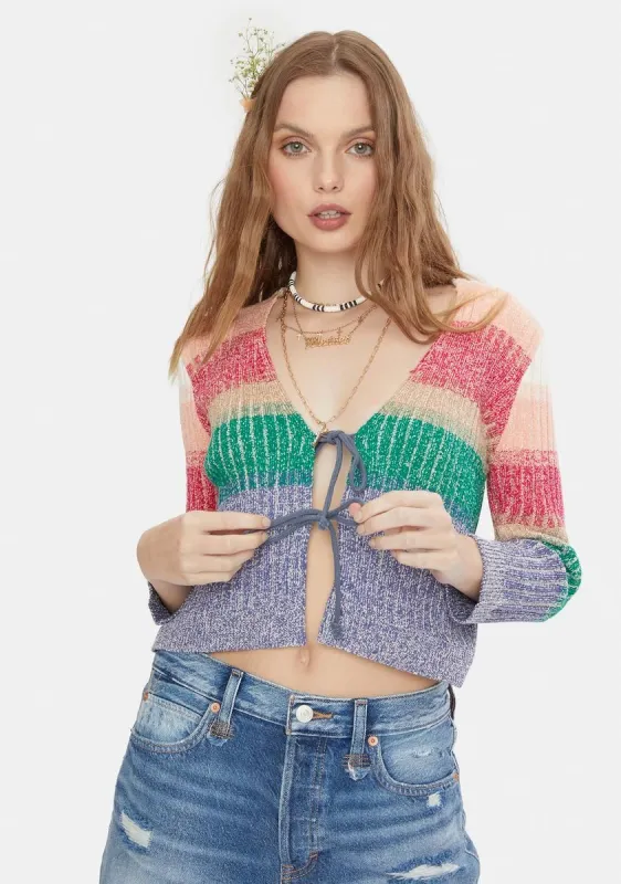 Trouble Maker Cardigan sold by Dolls Kill