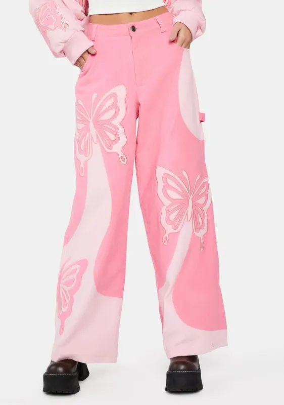 Living The Dream Wide Leg Pants sold by Dolls Kill