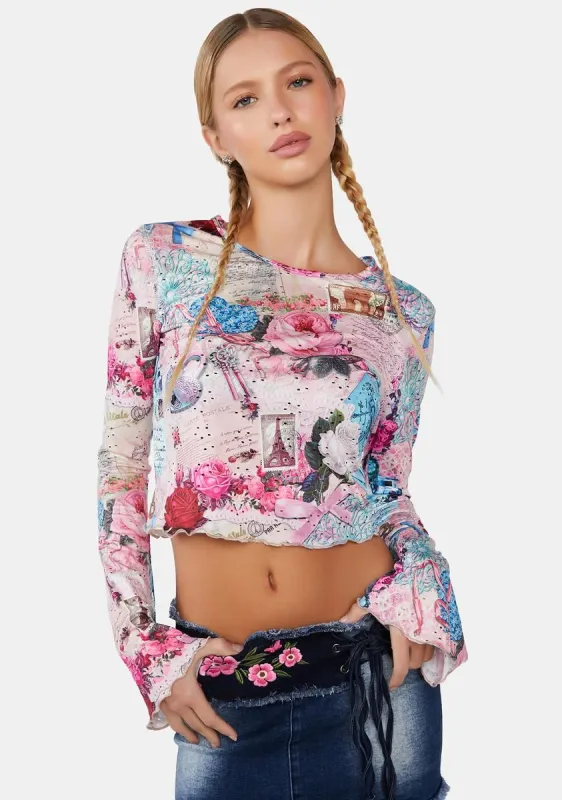 Picture Perfect Summer Crop Top sold by Dolls Kill