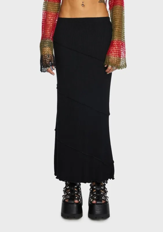 Midnight By My Side Maxi Skirt sold by Dolls Kill