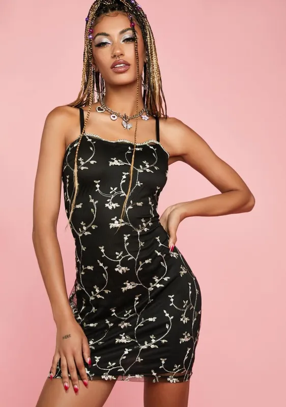 Short Form Floral Mini Dress sold by Dolls Kill