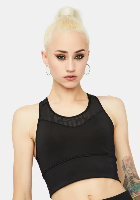 X First Mile Women's Mid Impact Long Line Bra sold by Dolls Kill