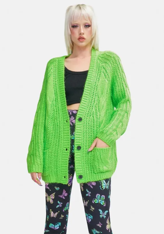 Star Struck Love Knit Cardigan sold by Dolls Kill