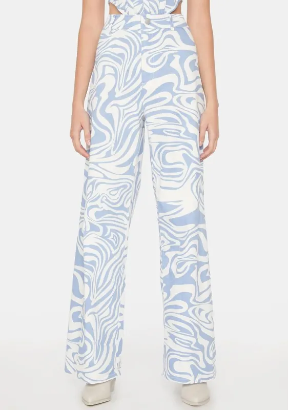 Swirl Ivan Wide Leg Jeans sold by Dolls Kill